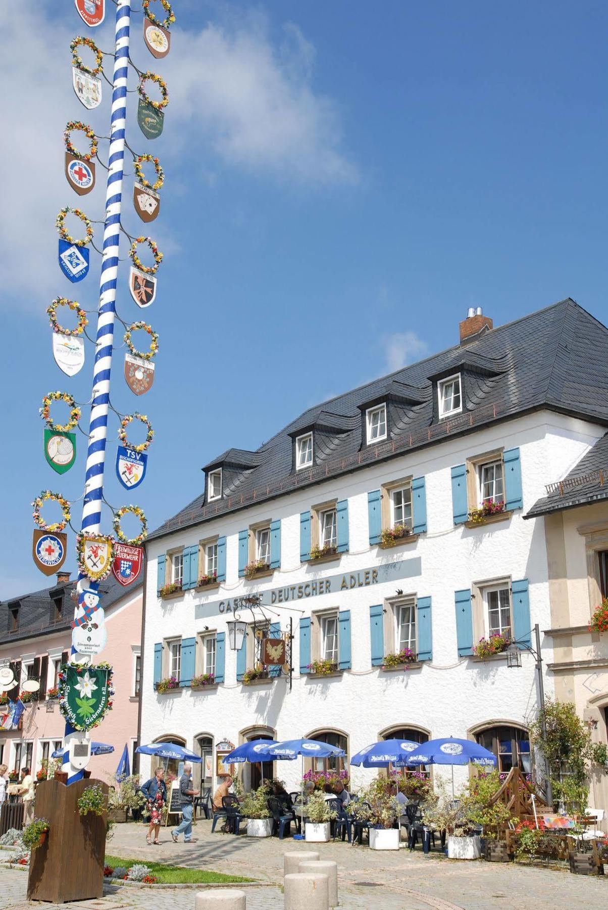 Gasthof Deutscher Adler Und Hotel Puchtler Bischofsgruen Exterior photo